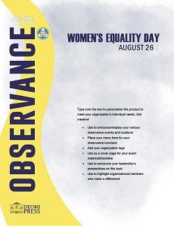 Image of 20212Women's Equality Day Mini Poster Template